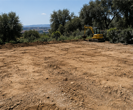 Preparación de terreno para obras exteriores